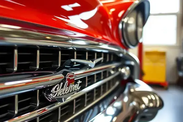 1957 Chevrolet Bel Air chrome restoration