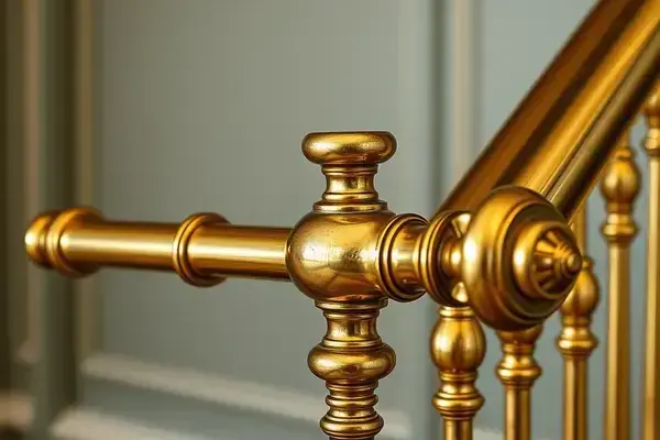 Architectural brass railing