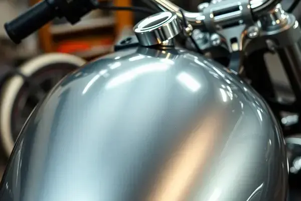 Custom motorcycle gas tank chrome
