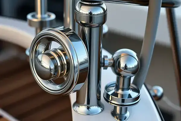 Yacht chrome hardware restoration